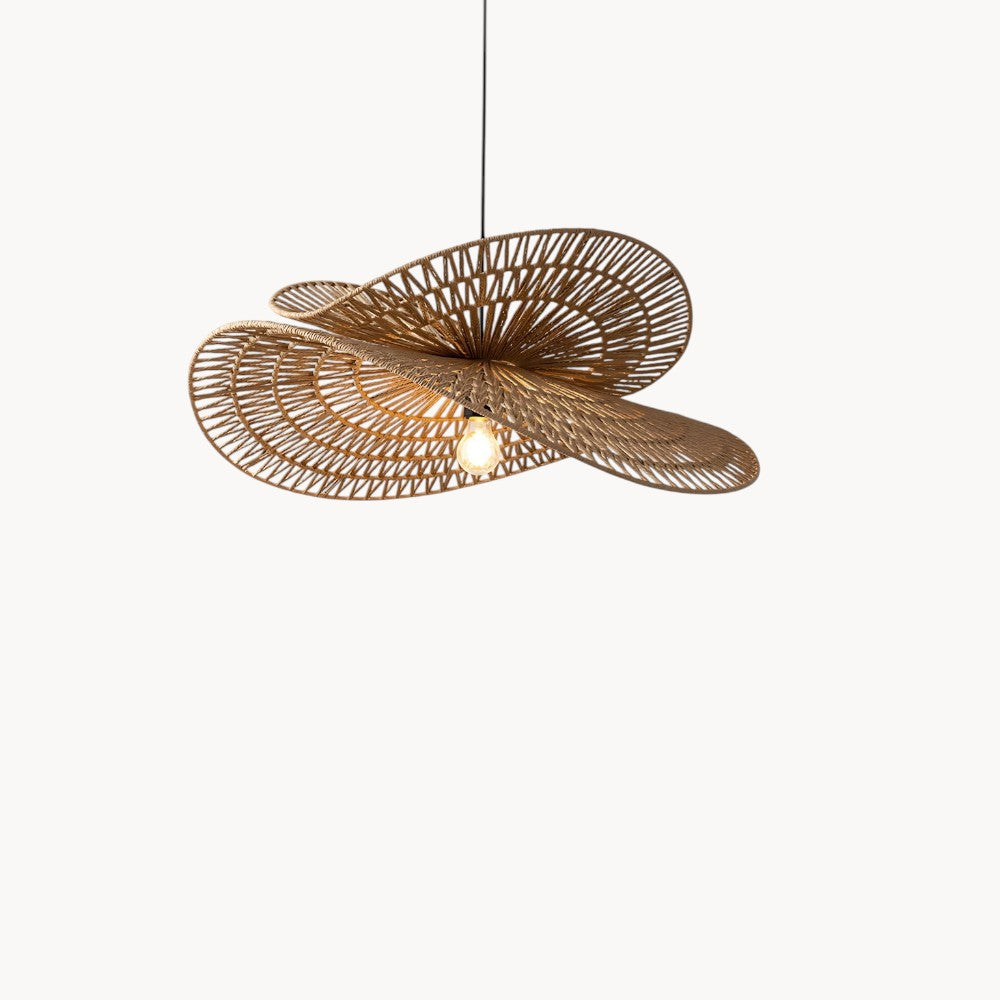 Suspension en Rotin Tressé style Bohème Design