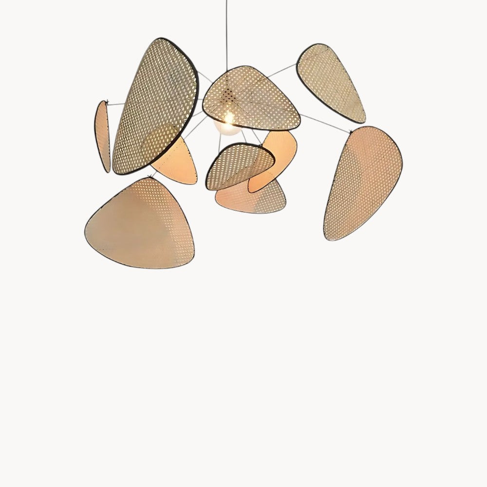 Suspension en Rotin et Bambou au Design Moderne Bohème