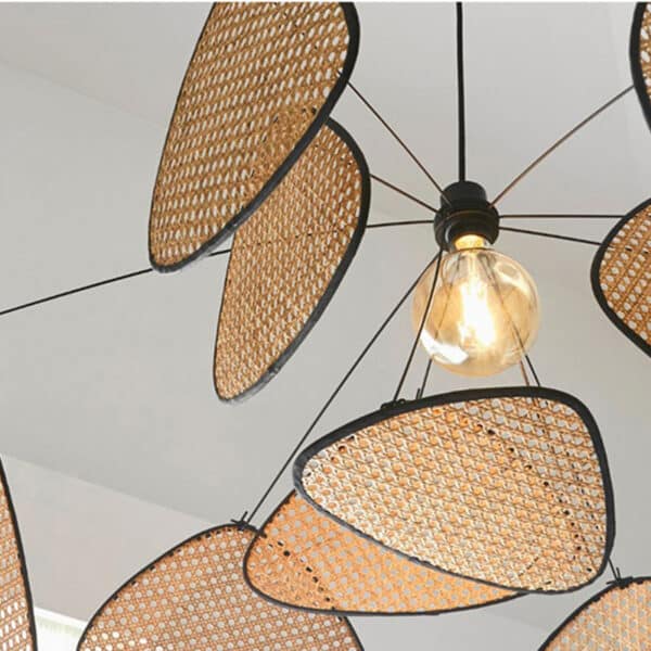 Suspension en Rotin et Bambou au Design Moderne Bohème