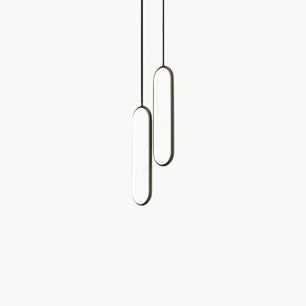 Suspension Ovale Design Minimaliste LED