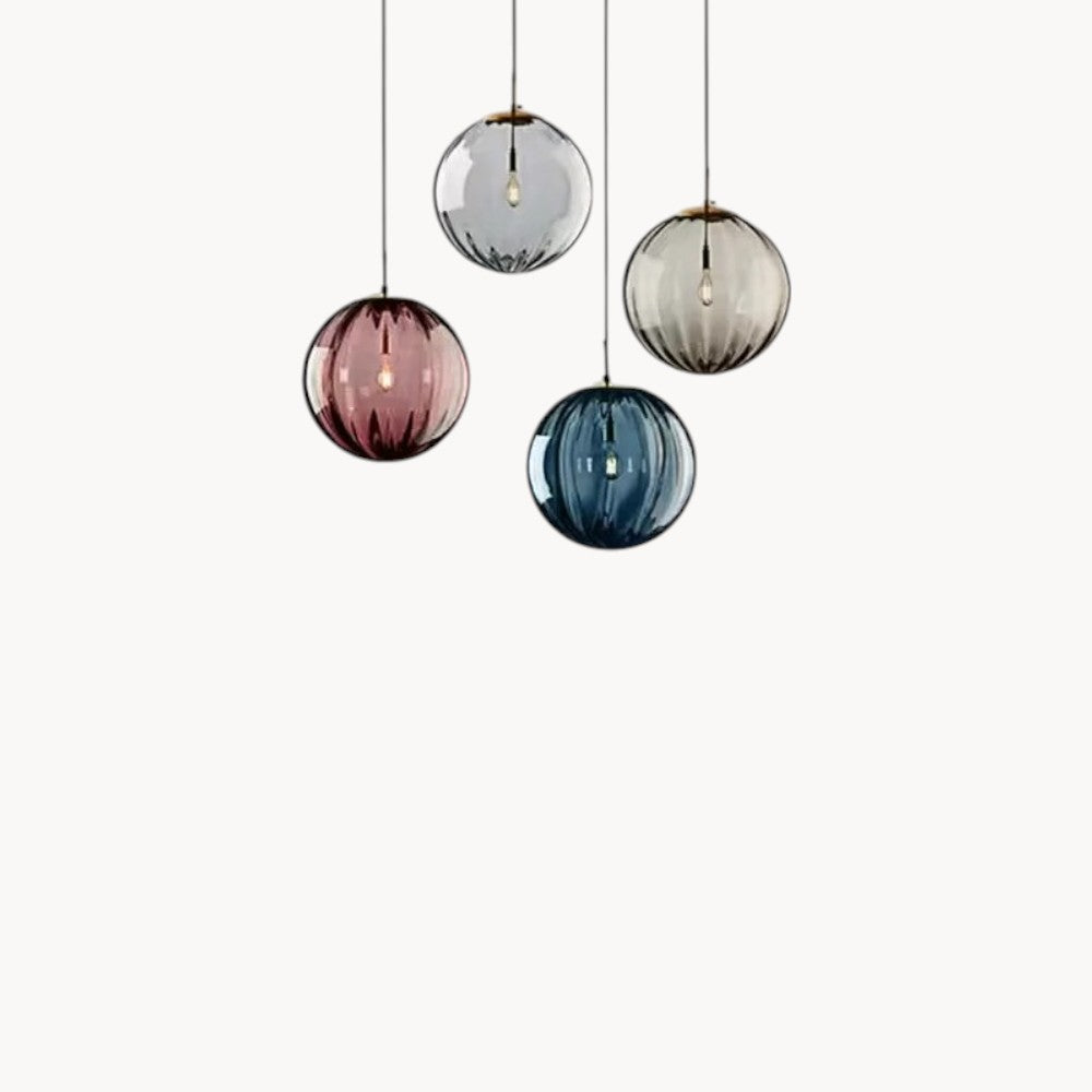 Suspension Boule en Verre Design Moderne Nordique