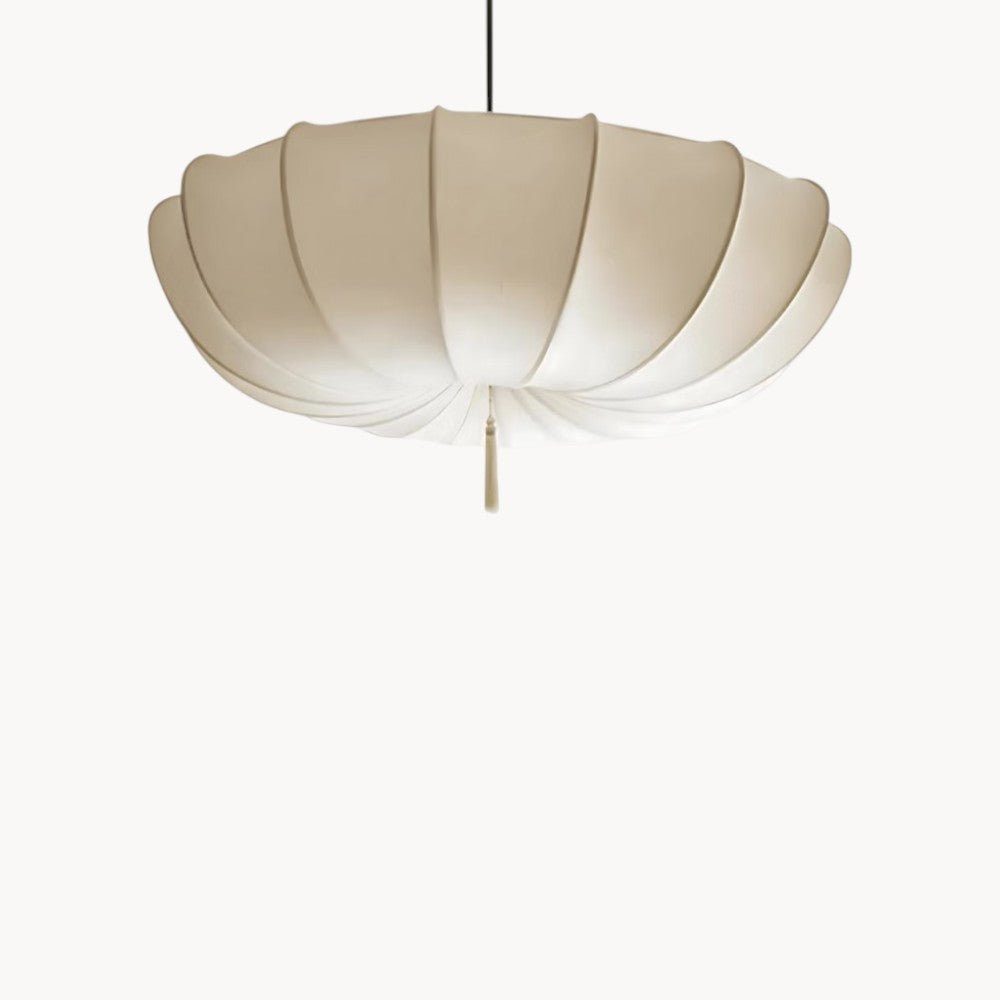 Plafonnier Suspendu LED Design Japonais Minimaliste en tissu