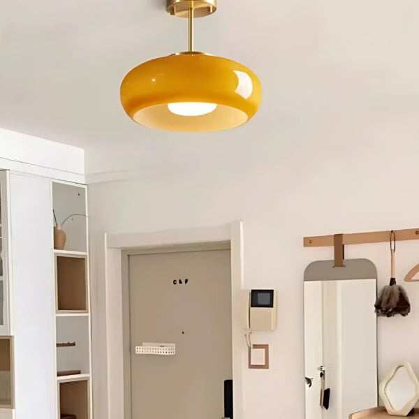 Plafonnier en Verre Sphère style Bauhaus Moderne