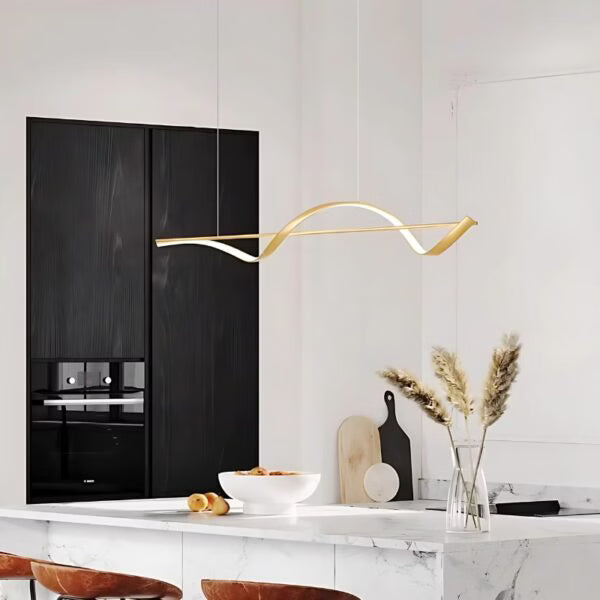 Suspension LED Design Moderne en forme de vague