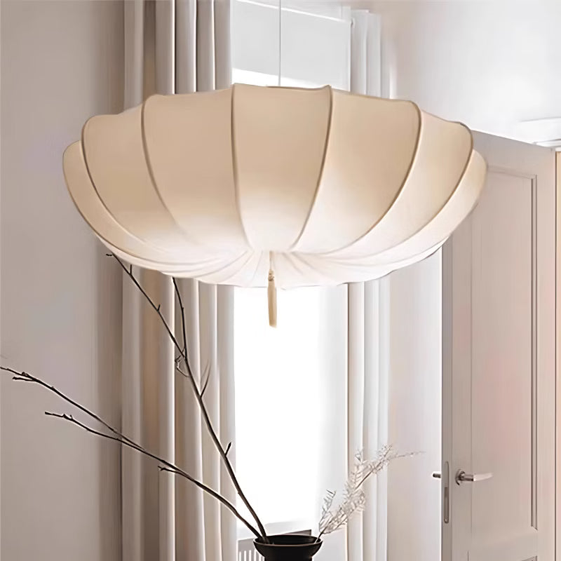 Plafonnier Suspendu LED Design Japonais Minimaliste en tissu