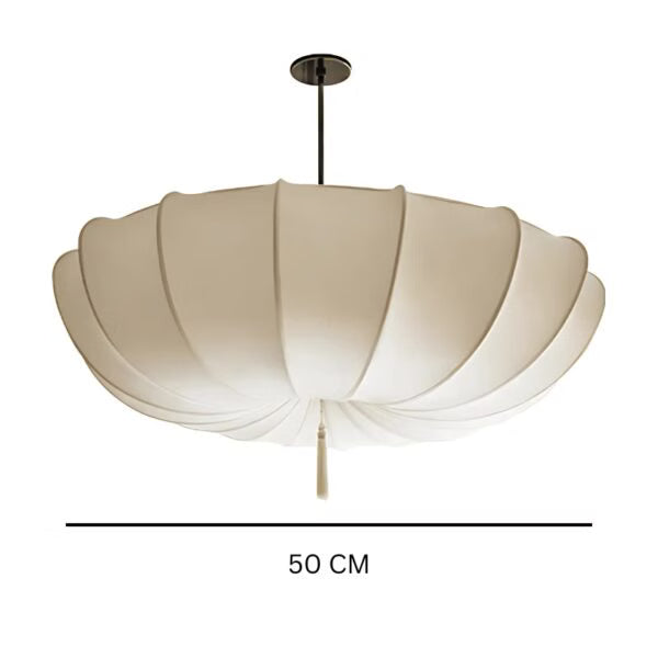 Plafonnier Suspendu LED Design Japonais Minimaliste en tissu