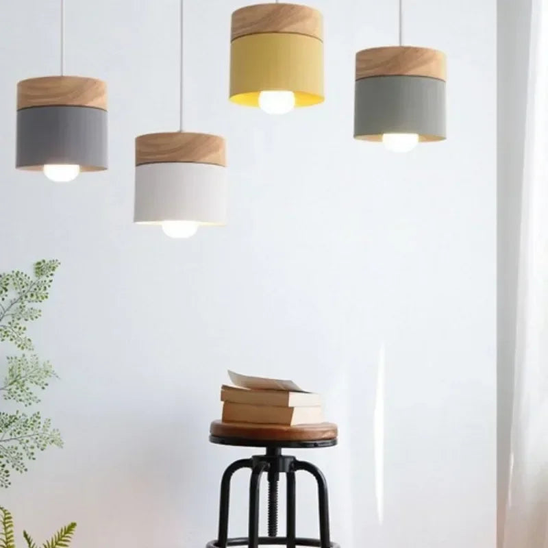 Suspension en Bois style Nordique Moderne