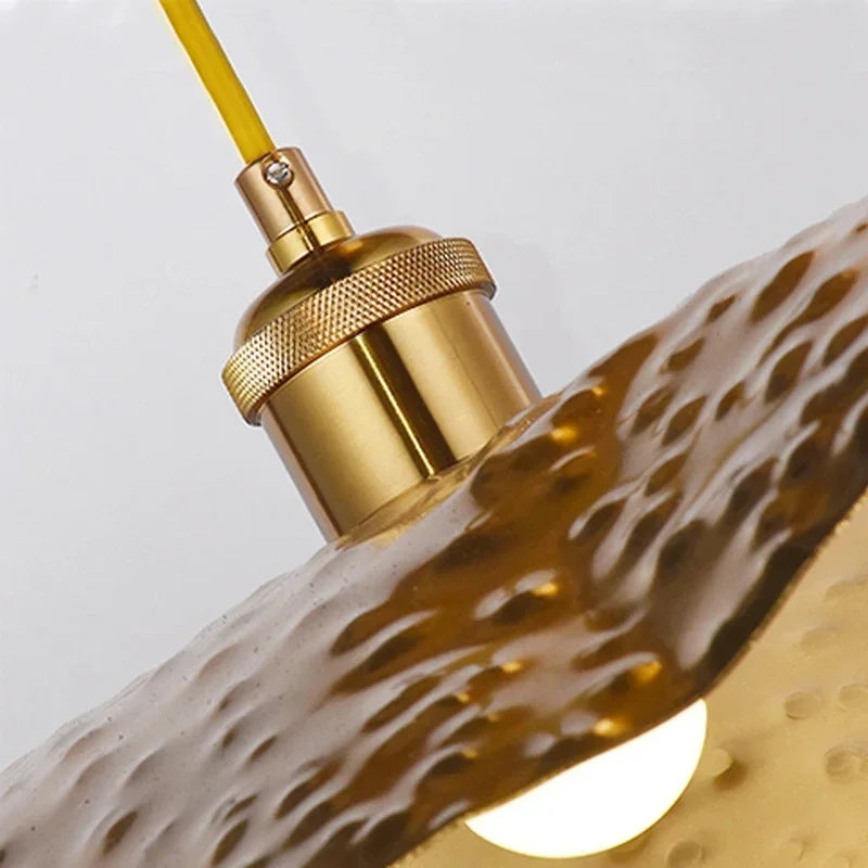 Suspension Forme de feuille de Lotus en Cuivre Design