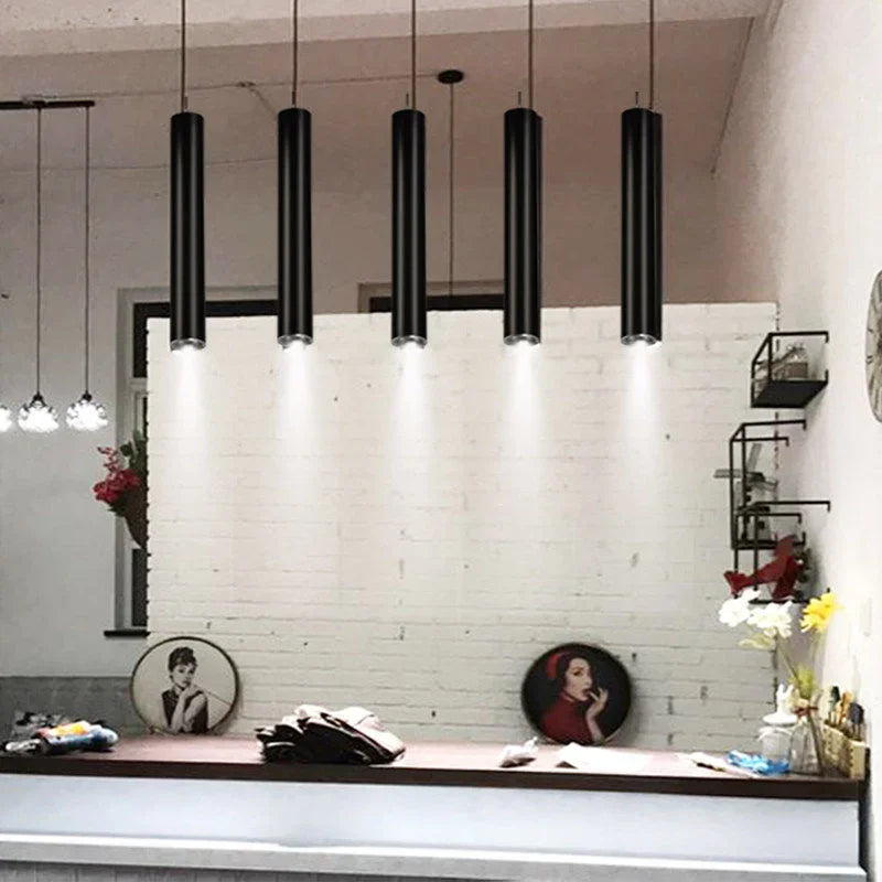 Suspension LED moderne 4 têtes style nordique