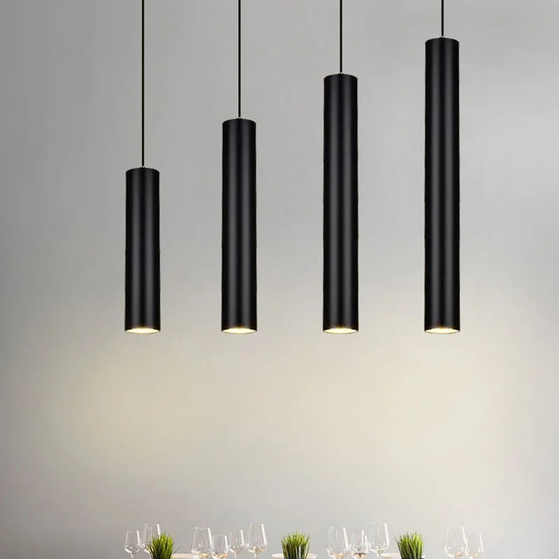 Suspension LED moderne 4 têtes style nordique