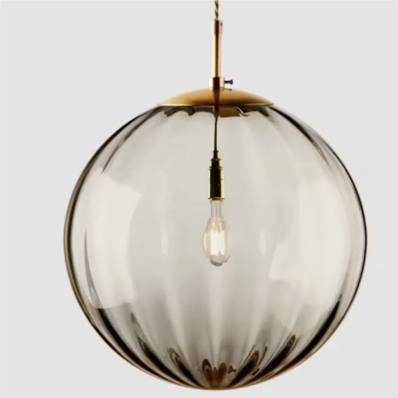 Suspension Boule en Verre Design Moderne Nordique