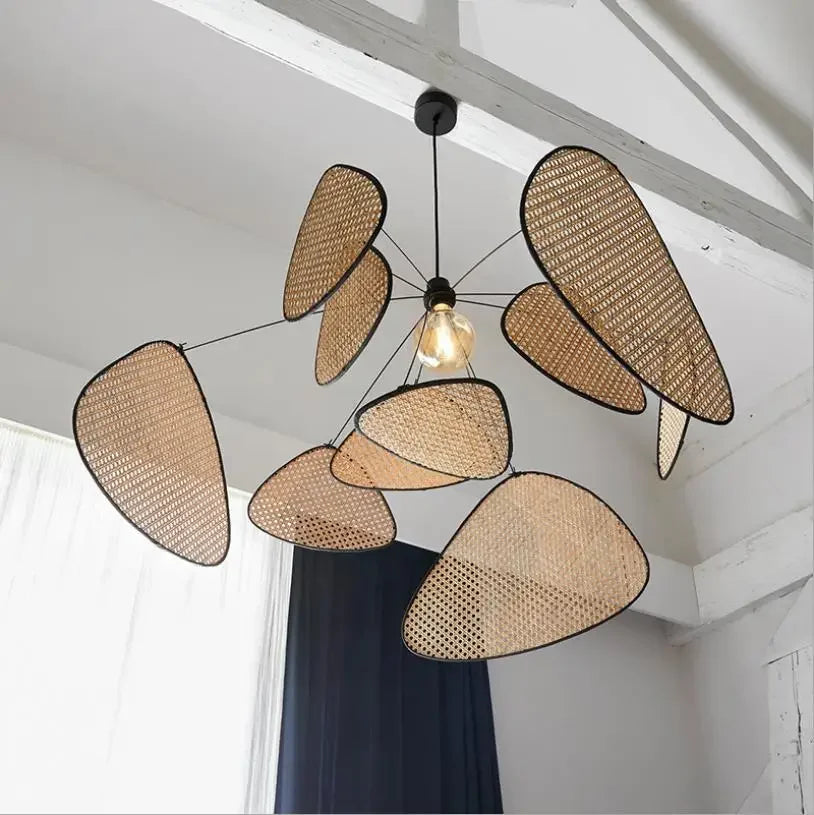 Suspension en Rotin et Bambou au Design Moderne Bohème