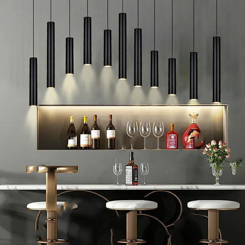 Suspension LED moderne 4 têtes style nordique