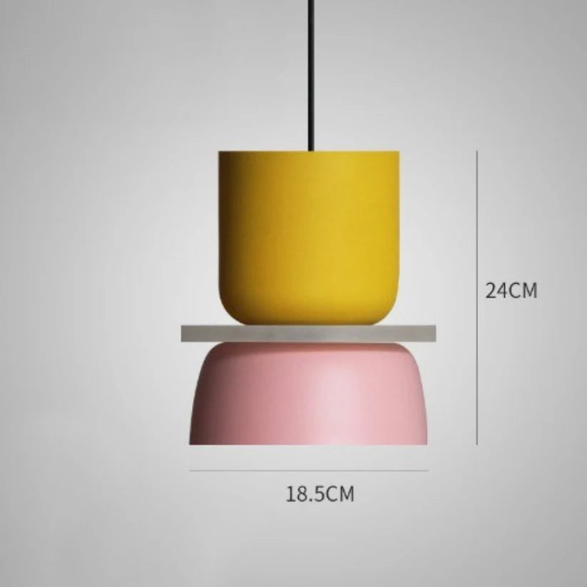 Suspension Design Scandinave Macaron Colorée