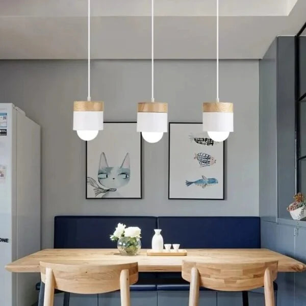 Suspension en Bois style Nordique Moderne