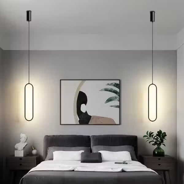 Suspension Ovale Design Minimaliste LED