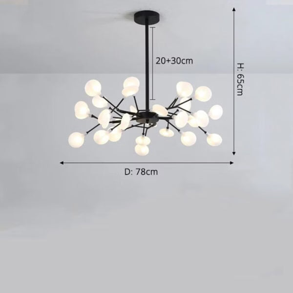 Lustre LED Luciole Doré Moderne Design