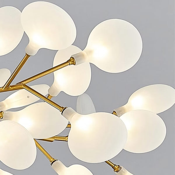 Lustre LED Luciole Doré Moderne Design