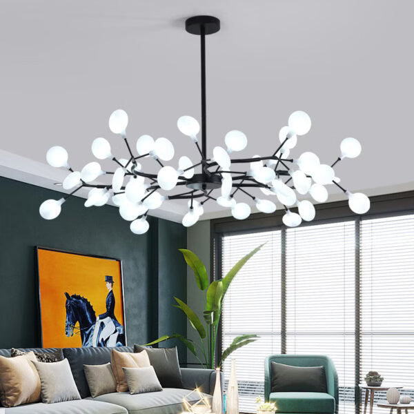 Lustre LED Luciole Doré Moderne Design