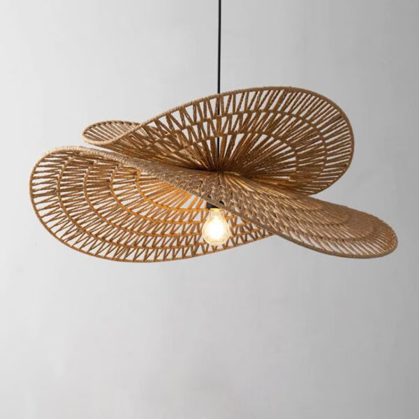Suspension en Rotin Tressé style Bohème Design