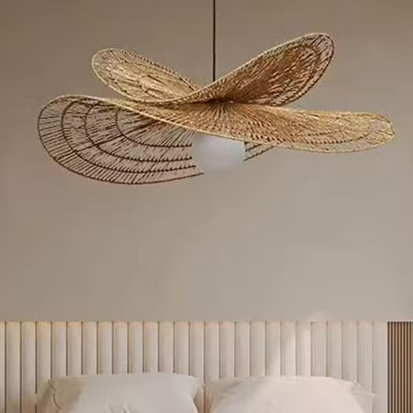 Suspension en Rotin Tressé style Bohème Design
