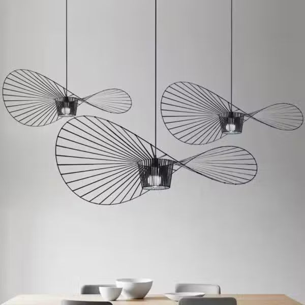Suspension LED Design Moderne Nordique Noir