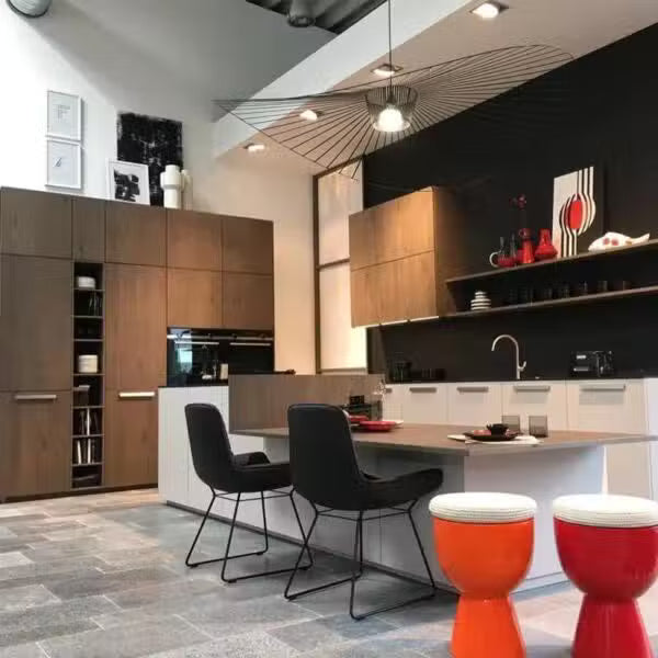 Suspension LED Design Moderne Nordique Noir