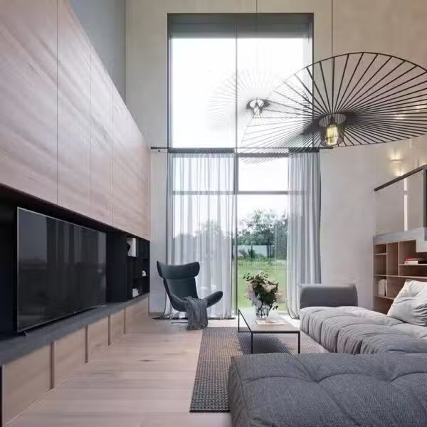Suspension LED Design Moderne Nordique Noir