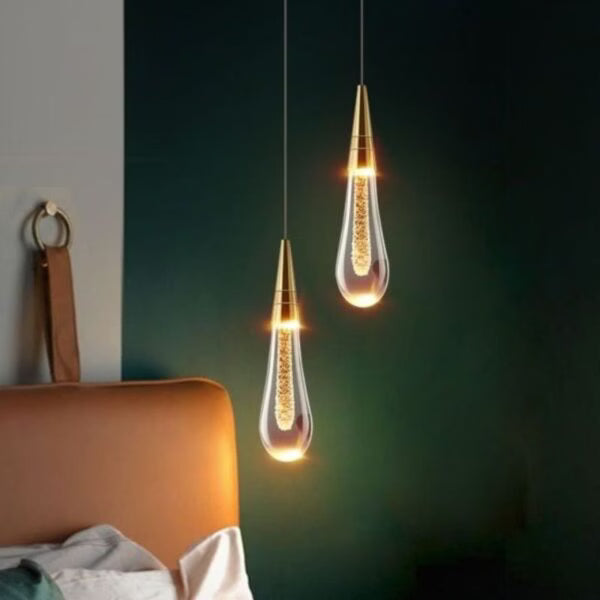 Suspension en Forme de Goutte Design LED