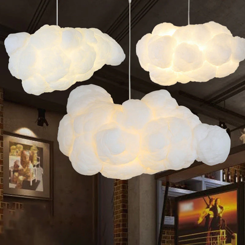 Suspension Nuage blanc LED Design Moderne