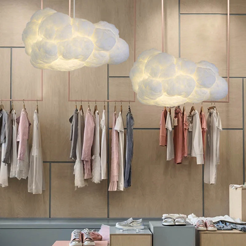 Suspension Nuage blanc LED Design Moderne