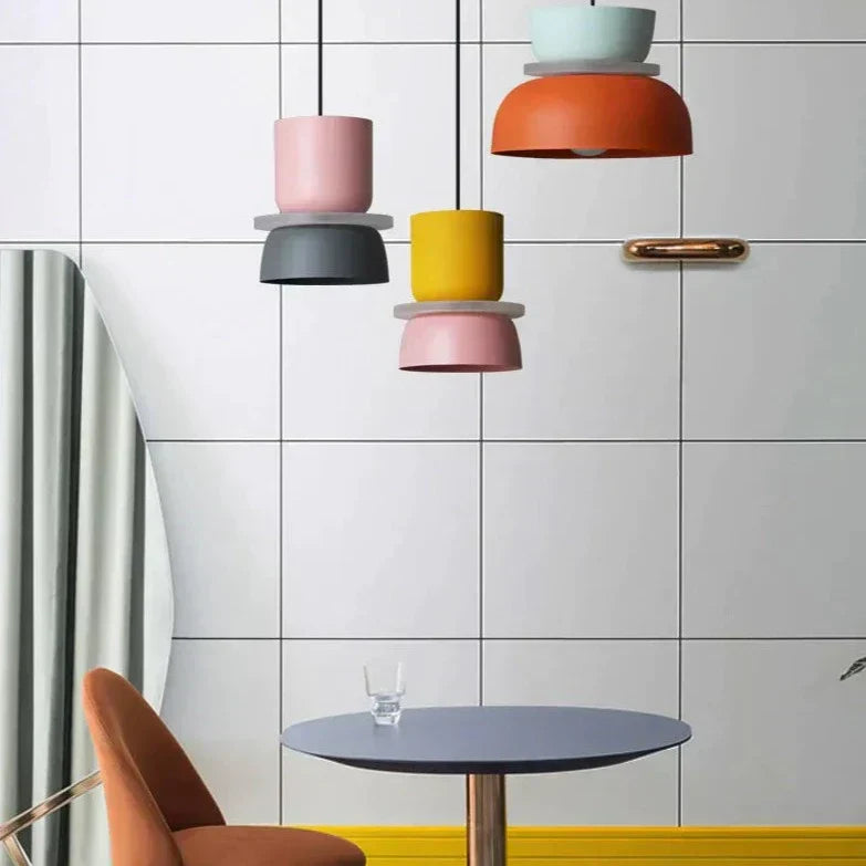 Suspension Design Scandinave Macaron Colorée